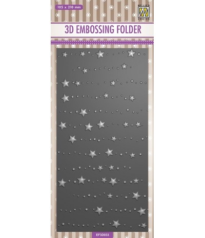 Prägeschablone Stars & dots, lang - Nellie's Choice