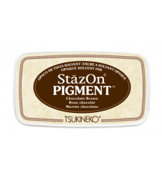 StazOn Pigment Ink Pad Chocolate Brown -VC