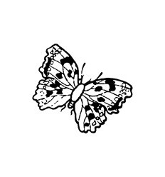 Mini Stempel Schmetterling